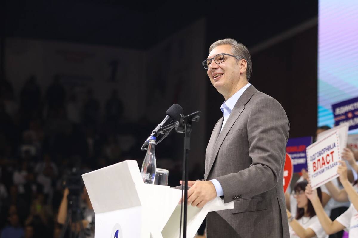 Ujedinjena Srbija Zaječar SNS skup Aleksandar Vučić