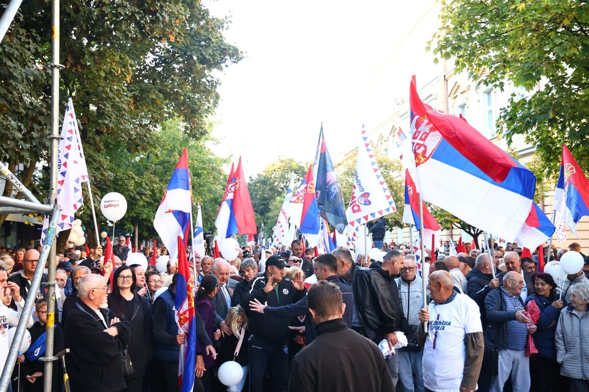 Ujedinjena Srbija Šabac SNS miting