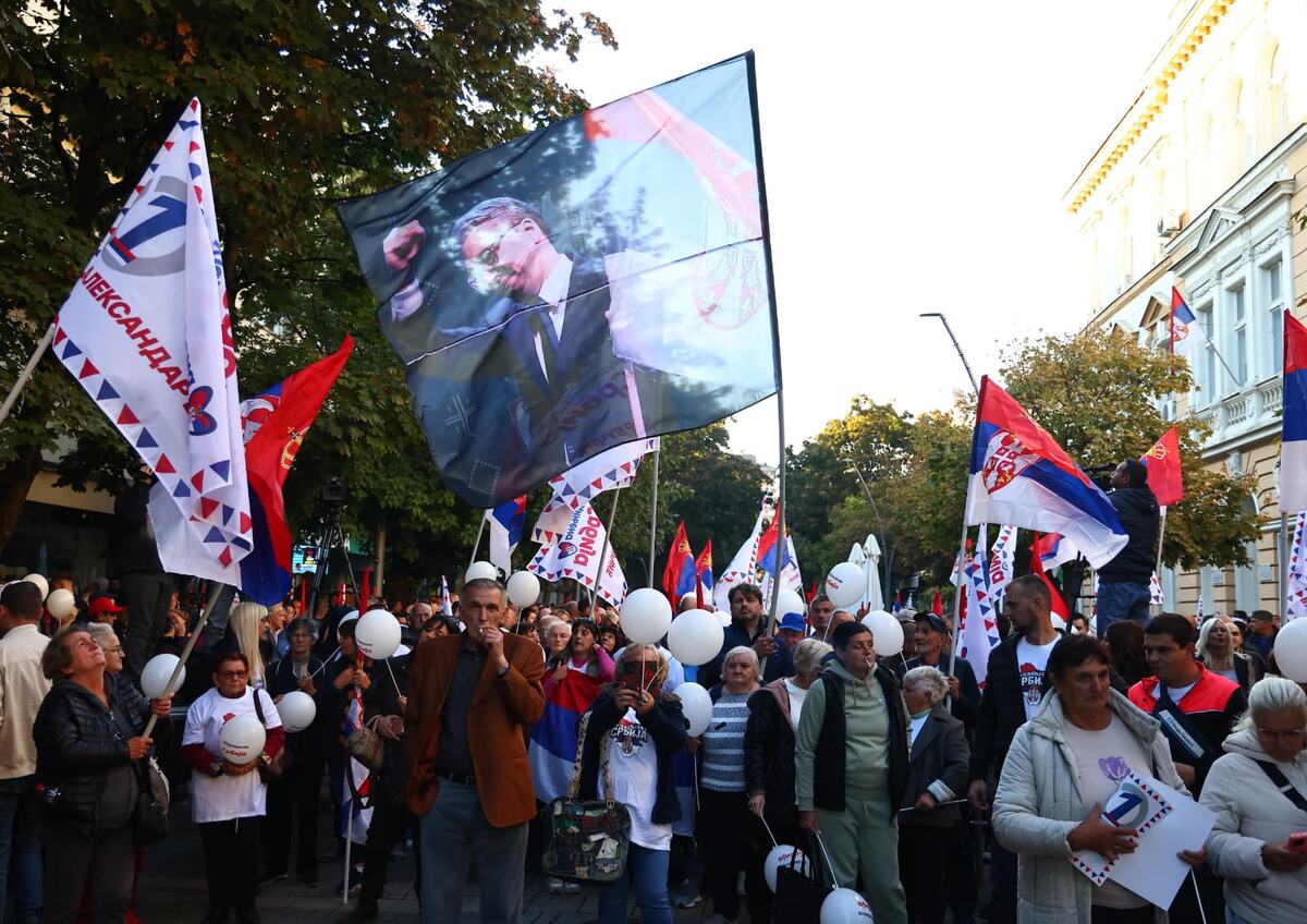 Ujedinjena Srbija Šabac SNS miting