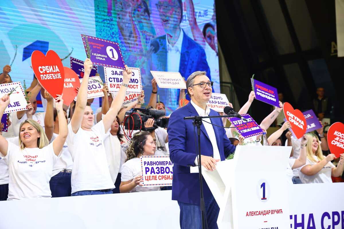 Aleksandar Vučić Lazarevac izbori 2026 Ujedinjena Srbija