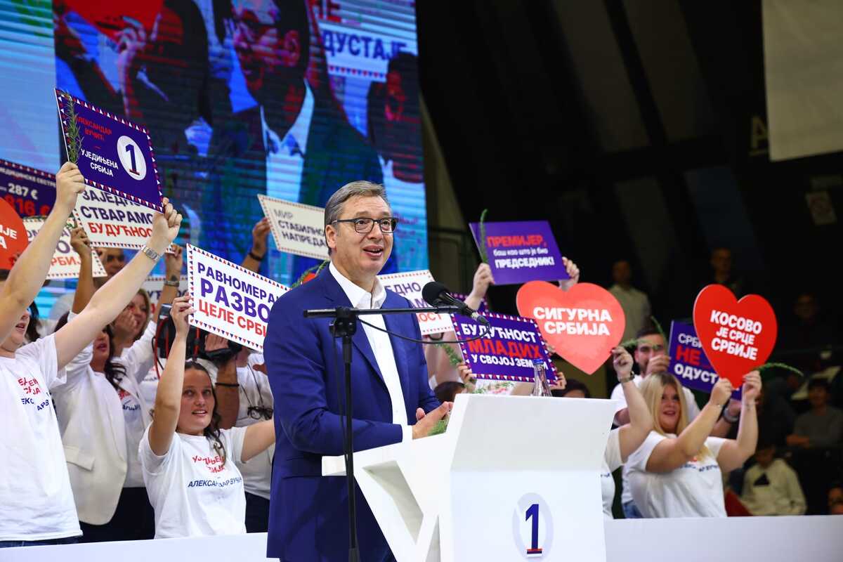 Aleksandar Vučić Lazarevac izbori 2026 Ujedinjena Srbija