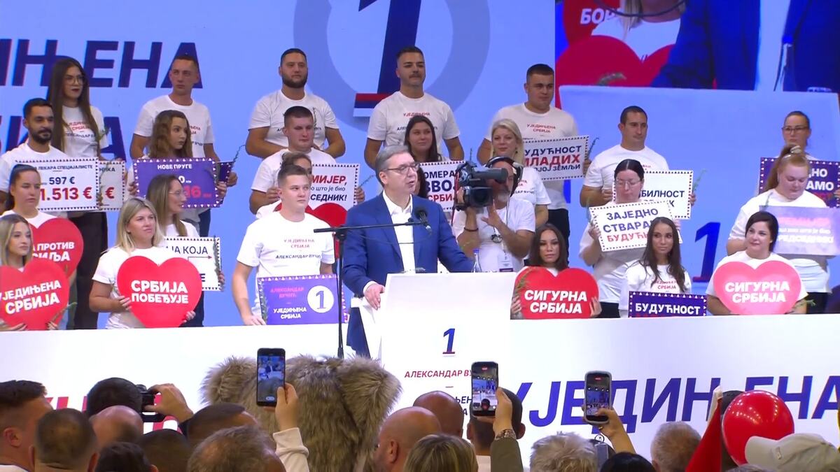 Aleksandar Vučić Lazarevac izbori 2026 Ujedinjena Srbija