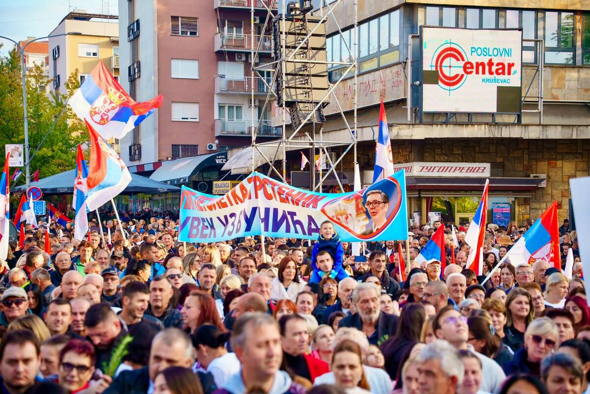 Ujedinjena Srbija Kruševac SNS skup