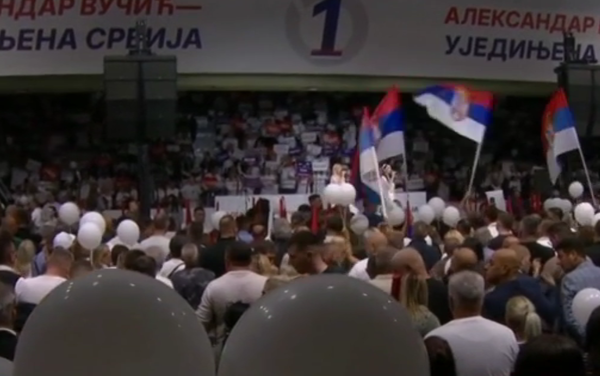 Ujedinjena Srbija Čačak SNS skup hala borac