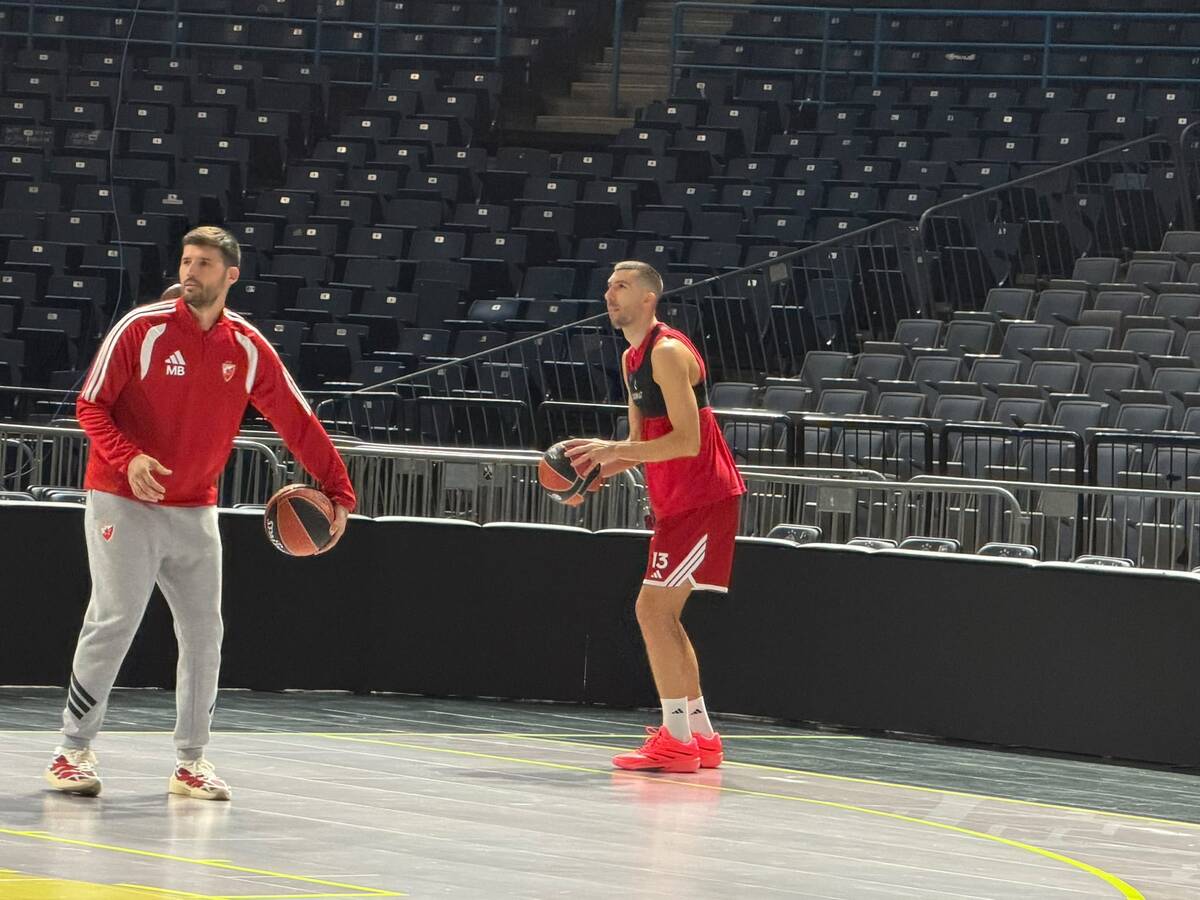 Trening Crvene zvezde pred Večiti derbi