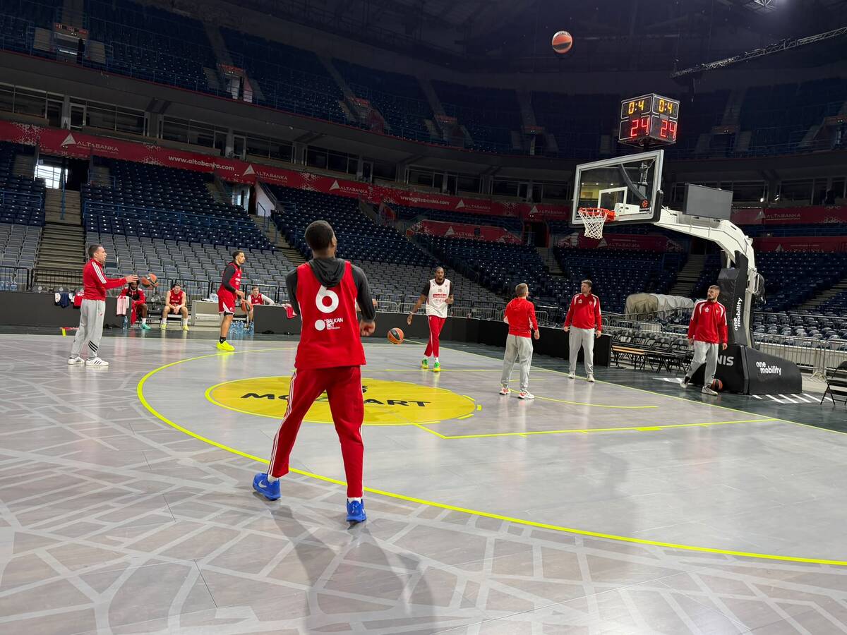 Trening Crvene zvezde pred Večiti derbi