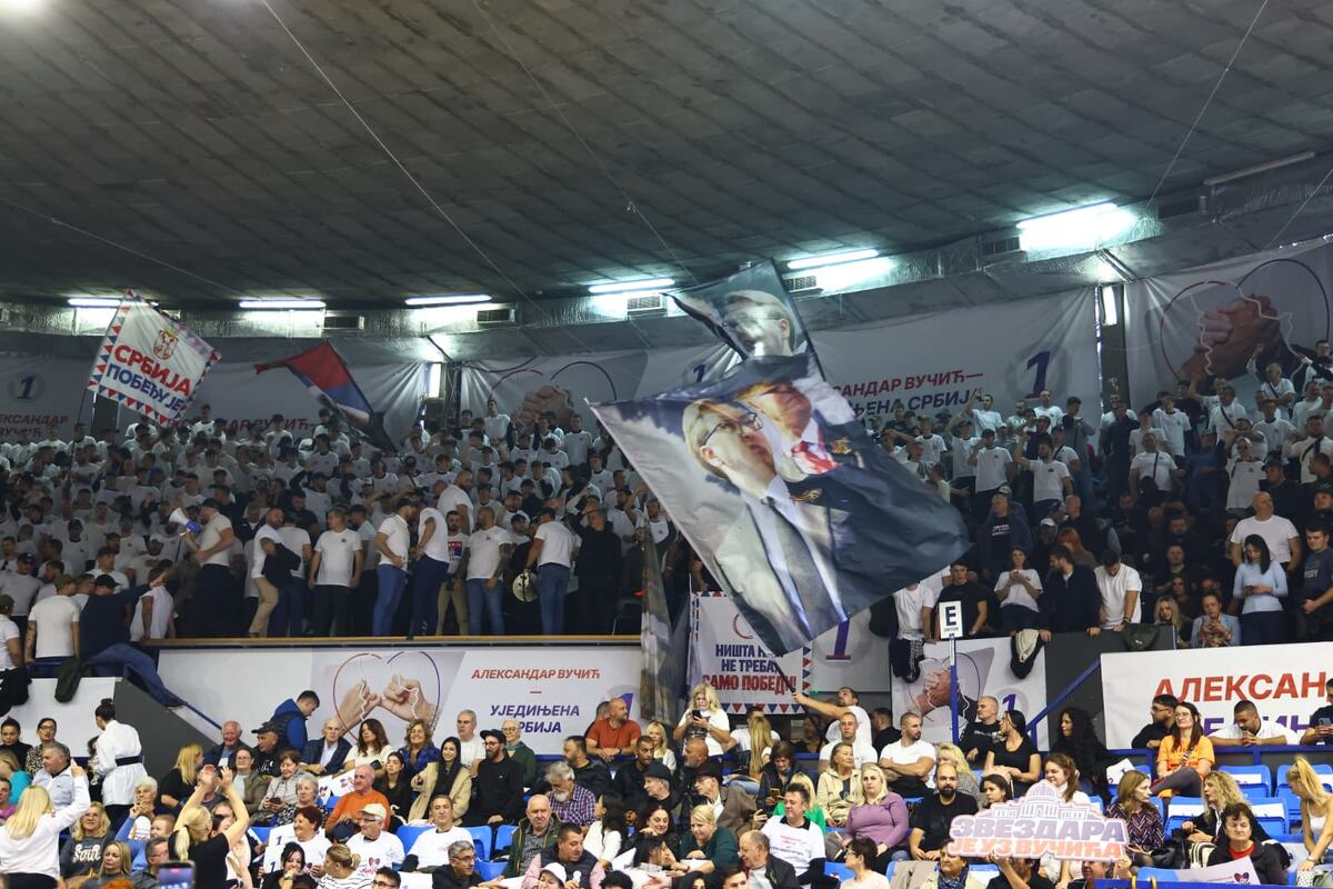 Hala sportova Novi Beograd Ujedinjena Srbija SNS skup