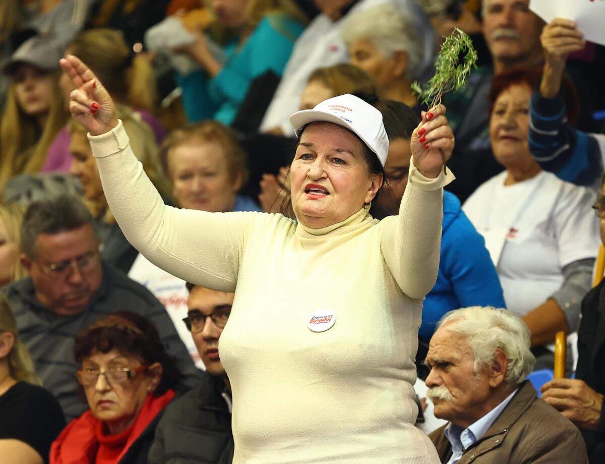 Hala sportova Novi Beograd Ujedinjena Srbija SNS skup