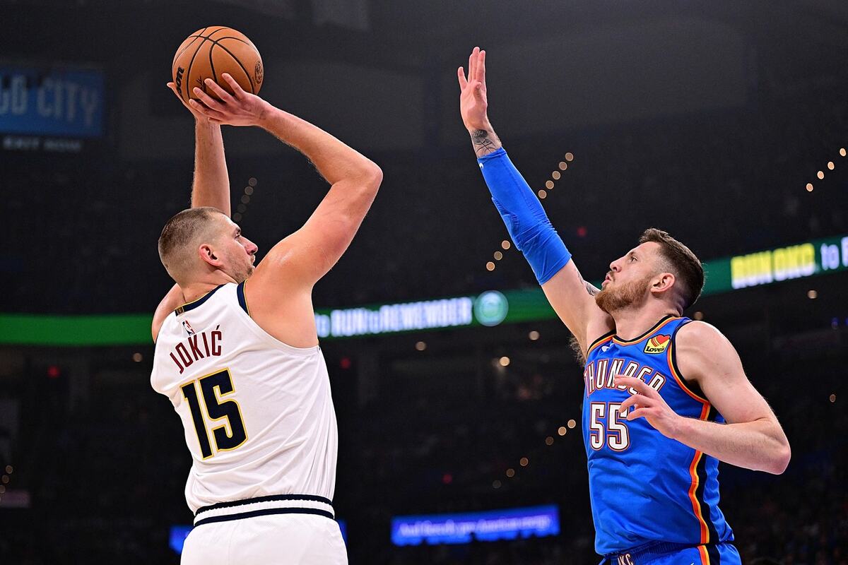 Nikola Jokić na utakmici protiv Oklahome