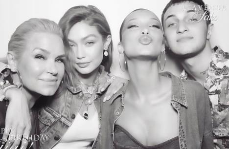 Jolanda Hadid, Bela Hadid, Điđi Hadid i Anvar Hadid