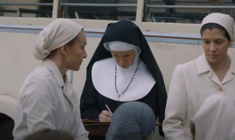 Tatjana Kecman kao časna sestra Barta Pulherija u filmu „Dara iz Jasenovca”