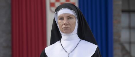 Tatjana Kecman kao časna sestra Barta Pulherija u filmu „Dara iz Jasenovca”