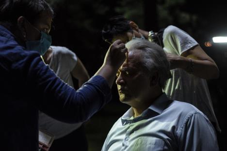 Boris Isaković kao Slobodan Milošević u seriji Porodica