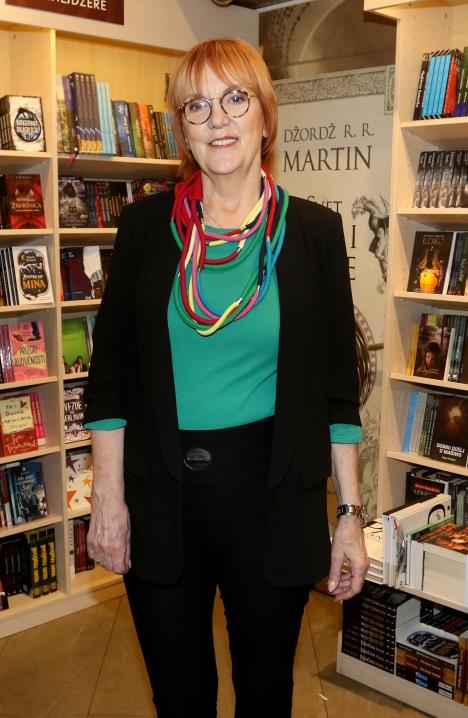 Vedrana Rudan na promociji svoje knjige u Beogradu