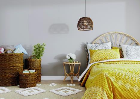 stockphotocozyyellowbedroominteriorwithwhitewallsscandinavianstylebedroomdrenderillustrations1839206293.jpg