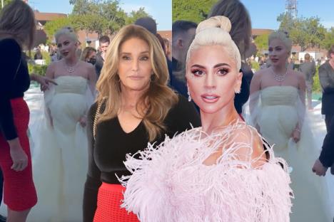 Kejtlin Džener i Lejdi Gaga na proslavi