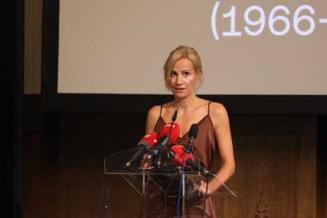 Aleksandra Balmazović na komemoraciji Srđanu Koljeviću