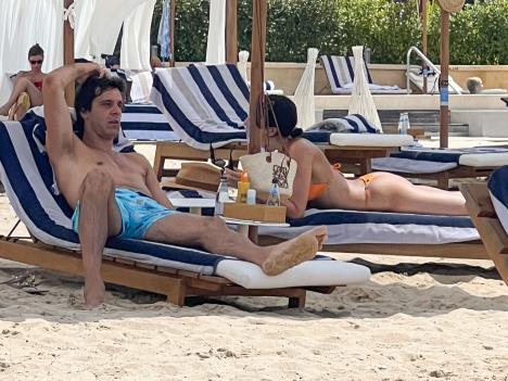 Jelisaveta Orašanin Teodosić,Miloš Teodosić na plaži