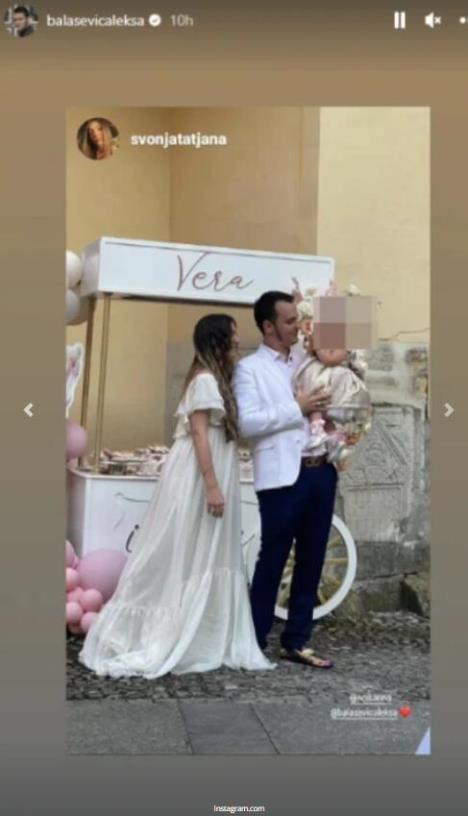 Aleksa Balašević sa suprugom Nikolinom i ćerkom Verom