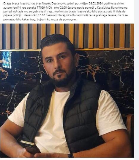 Ubijeni Nusret Destanović Foto: Printscreen/Facebook