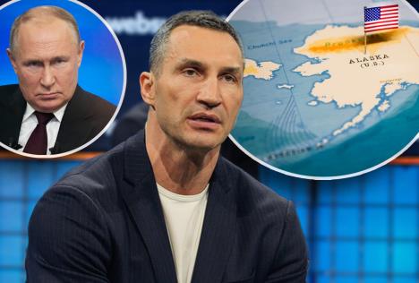 Vladimir Kličko ruski predsednik Vladimir Putin mapa Aljaske