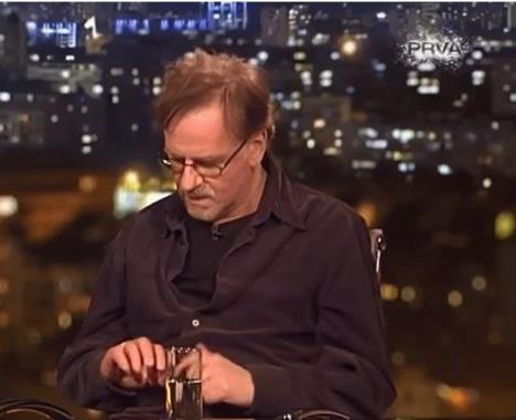 Žarko Laušević tokom gostovanja na Prvoj TV