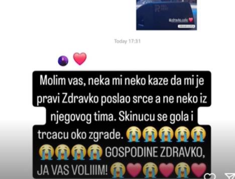 Zdravko Čolić poslao poruku Milici Todorović