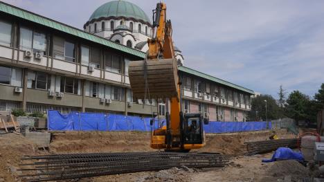 radovi na podzemnoj garaži u Skerlićevoj