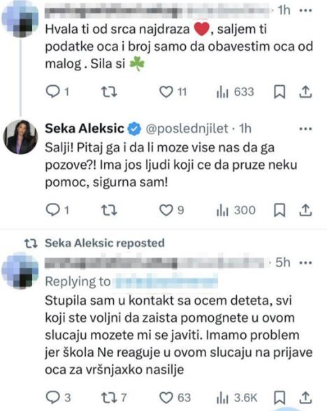 Seka pomaže dečaku, žrtvi vršnjačkog nasilja