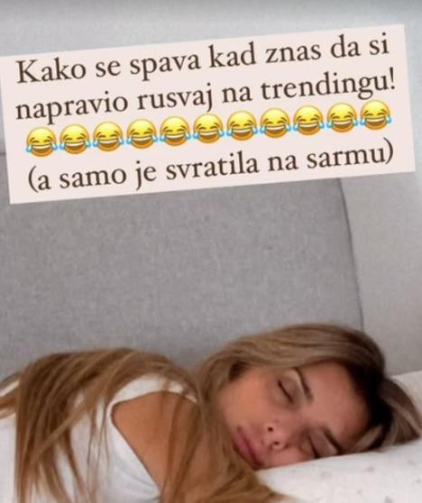 Jovana Pajić u krevetu Marije Šerifović