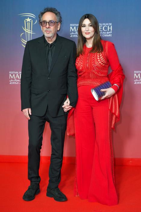 Tim Barton i Monika Beluči zajedno na crvenom tepihu pre raskida