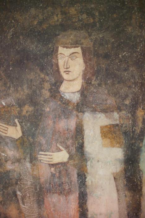 Mladi kraljević Milutin, freska u manastiru Sopoćani