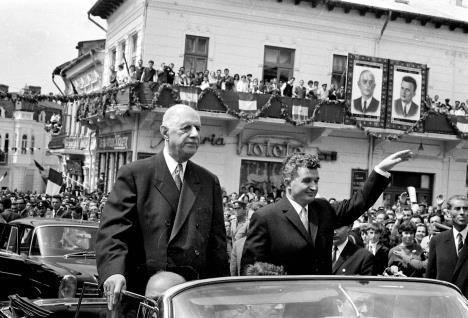 Čaušesku i Šarl De Gol prilikom posete De Gola Rumuniji 1968. godine