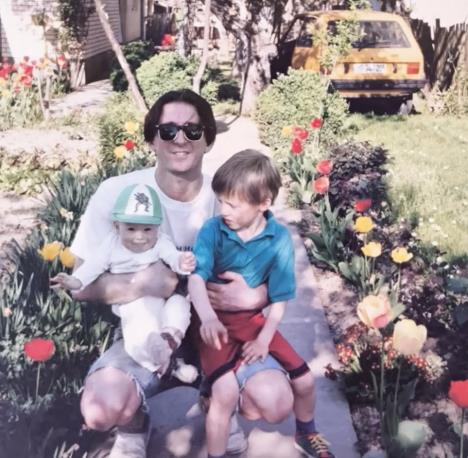 Milenko Zablaćanski sa sinovima