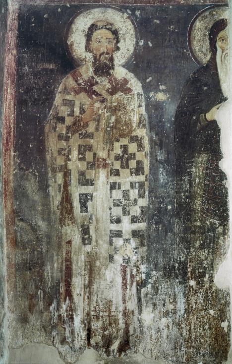 Sveti Sava, freska u manastiru Mileševa