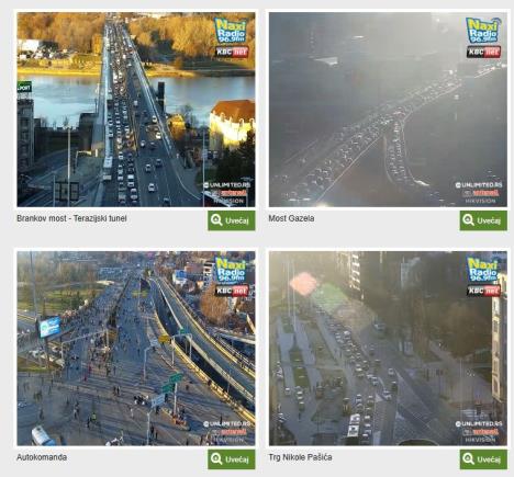 Jutarnji špic u Beogradu tokom blokade na Autokomandi