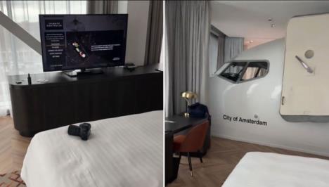 avion u hotelskoj sobi u Amsterdamu.jpg