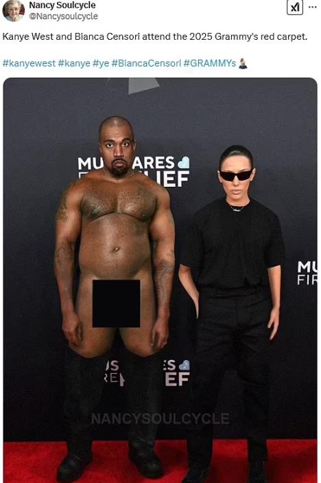 AI slika Kanje Vesta koja preti da sruši internet