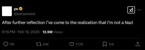 Kanje Vest se predomislio - više nije nacista