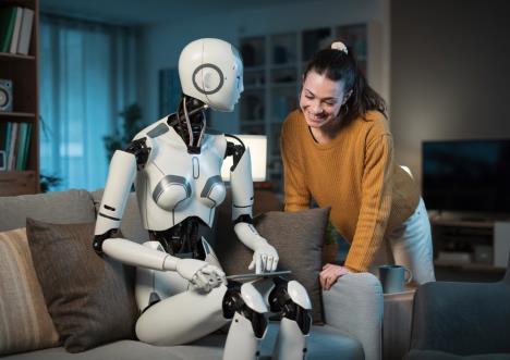 robot pomaže