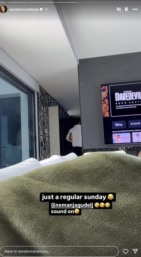 Anastasija usnimila Nemanju Gudelja