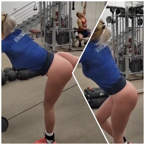 devojka u golim helankama