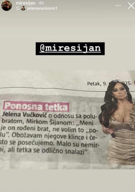 Otkrivena istina o odnosu Jelene Vučković sa polubratom