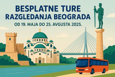 BESPLATNE TURE RAZGLEDANJA BEOGRADA
