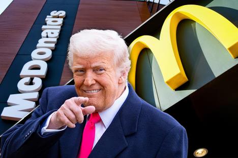 Donald Tramp  Mekdonalds