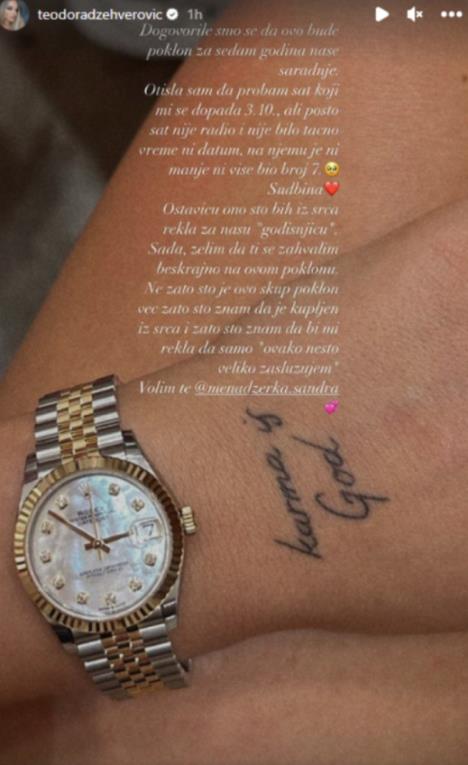 Džehva dobila roleks na poklon