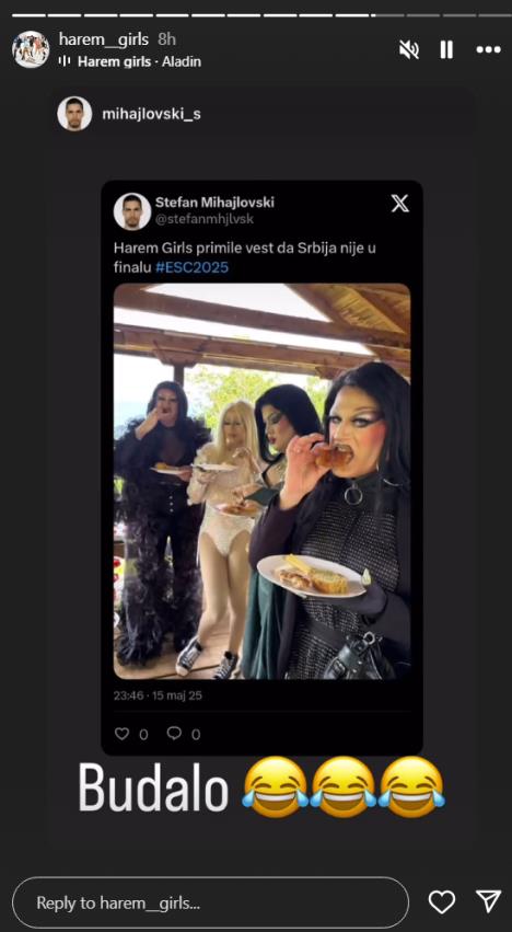 Reakcija Harem Girls nakon Evrovizije 2025