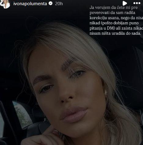 Ivona Polumenta progovorila o estetskim operacijama