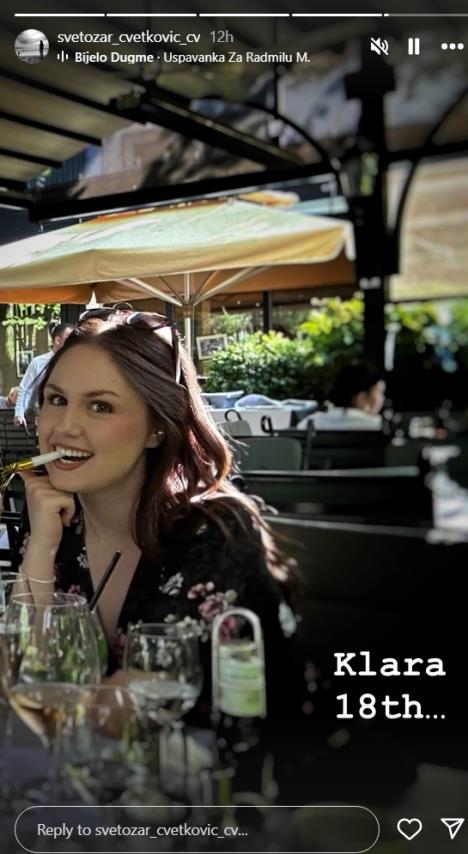 Ćerka Svetozara Cvetkovića i Jelene Đokić