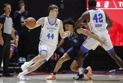 Nikola Topić na meču za Oklahoma Siti Tandere